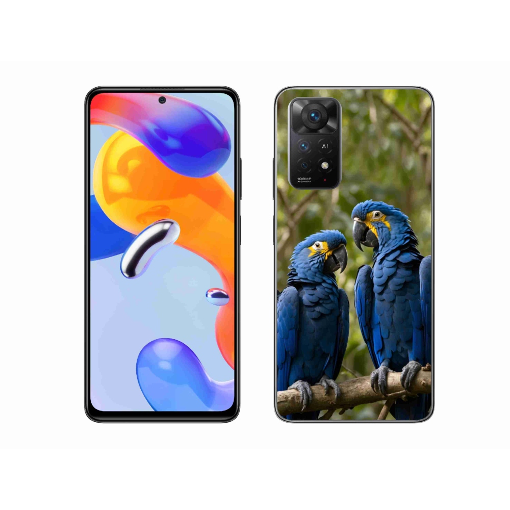 Gélový kryt mmCase na Xiaomi Redmi Note 11 Pro 4G/5G - papagájové duo