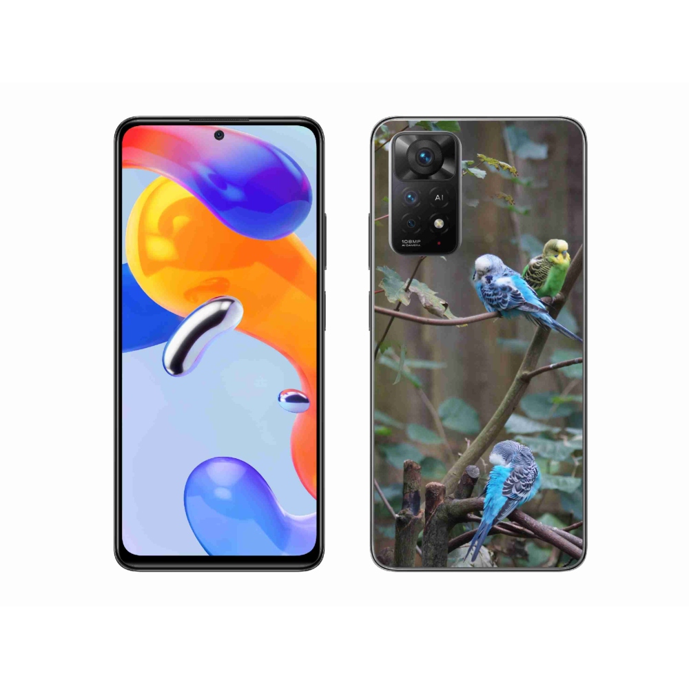 Gélový kryt mmCase na Xiaomi Redmi Note 11 Pro 4G/5G - papagáje na vetve