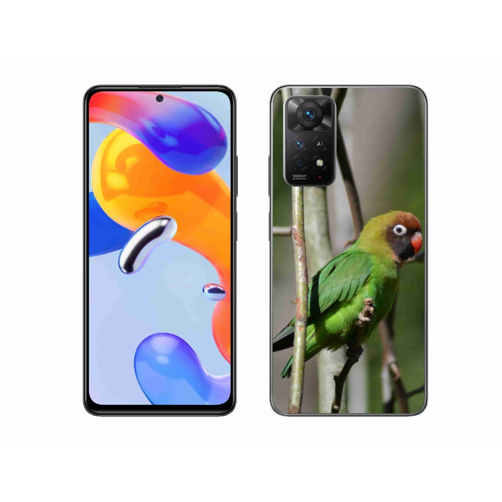 Gélový kryt mmCase na Xiaomi Redmi Note 11 Pre 4G/5G - papagáj agapornis