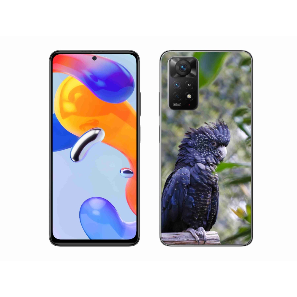 Gélový kryt mmCase na Xiaomi Redmi Note 11 Pro 4G/5G - papagáj kakadu čierny