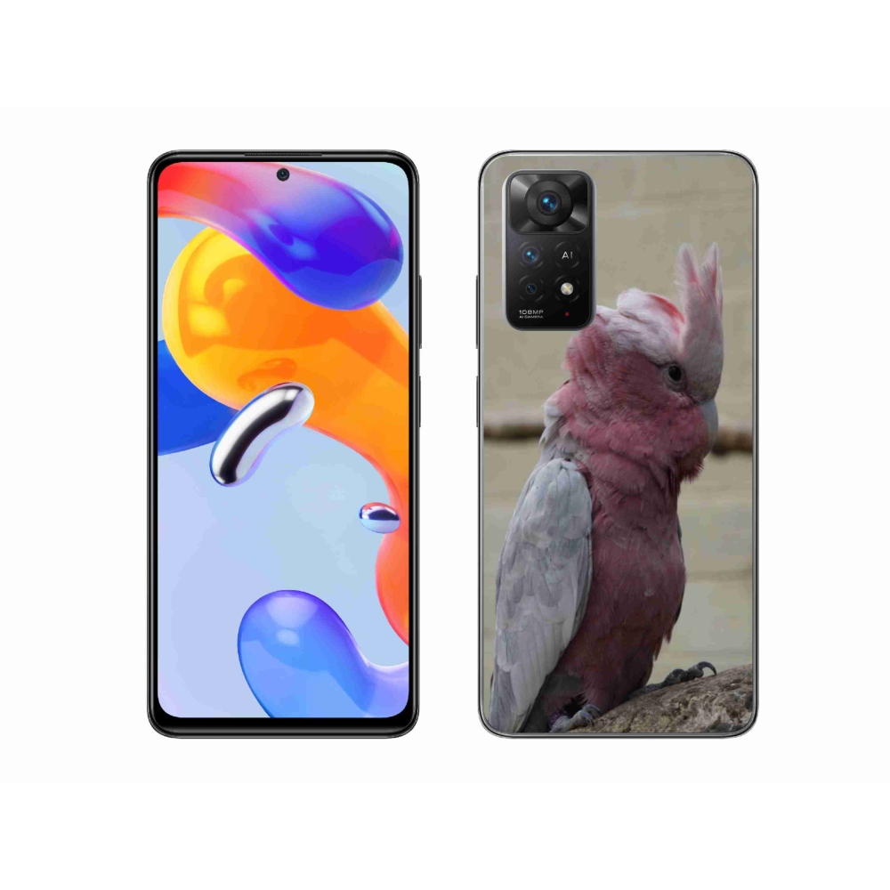 Gélový kryt mmCase na Xiaomi Redmi Note 11 Pre 4G/5G - papagáj kakadu ružový