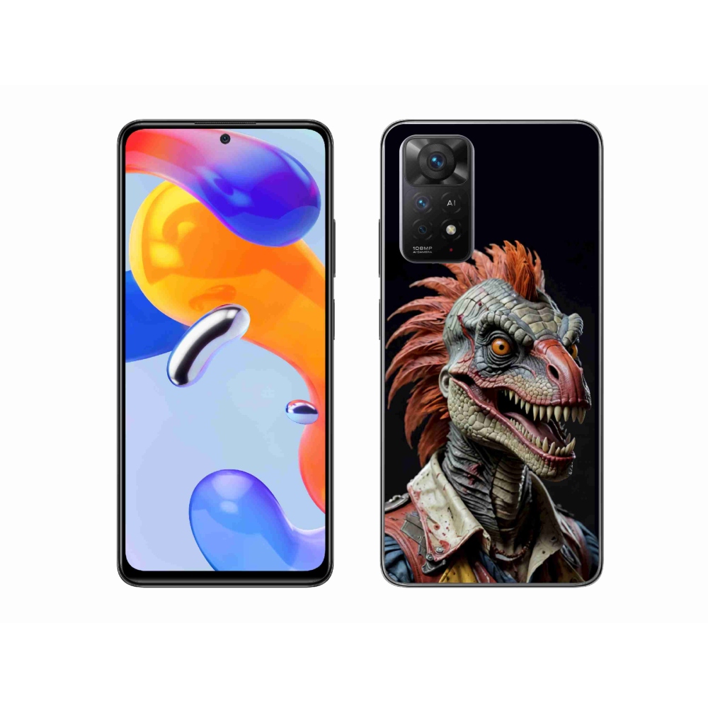 Gélový kryt mmCase na Xiaomi Redmi Note 11 Pro 4G/5G - punk dinosaurus