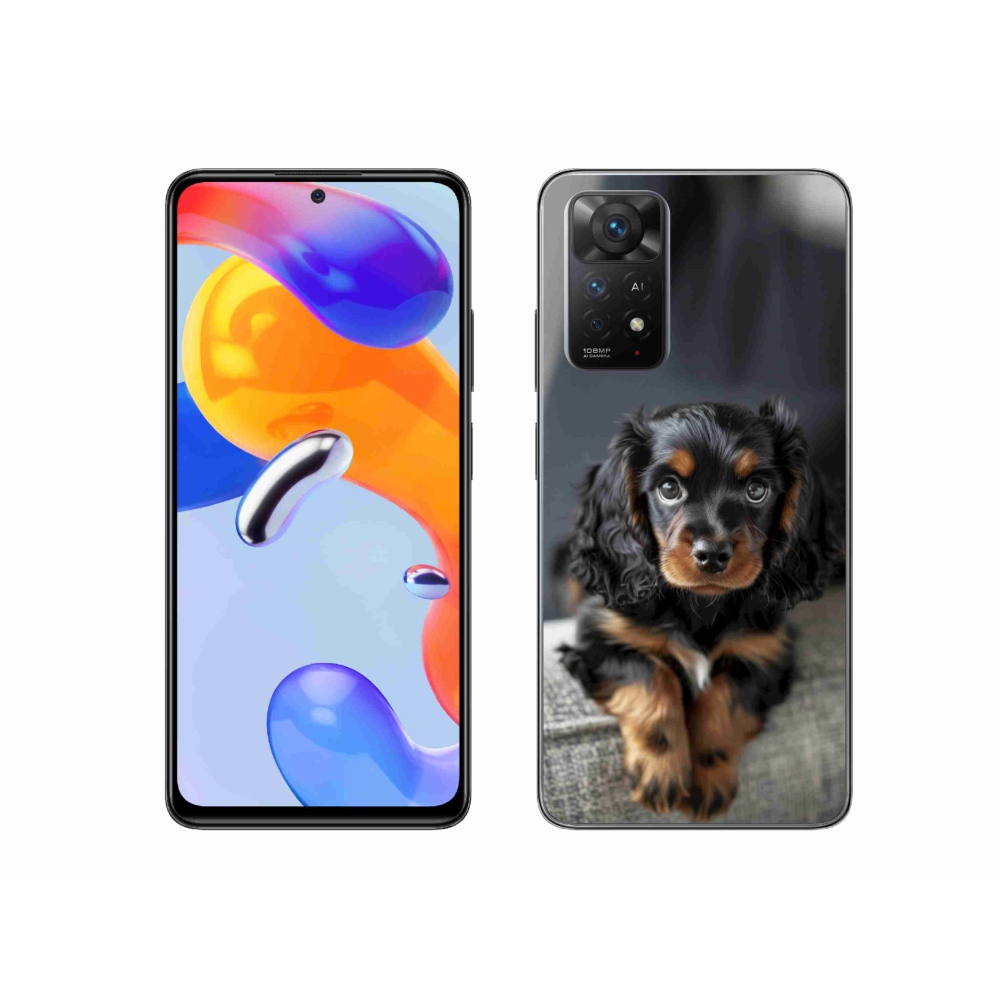 Gélový kryt mmCase na Xiaomi Redmi Note 11 Pro 4G/5G - roztomilý dlhosrstý jazvečík