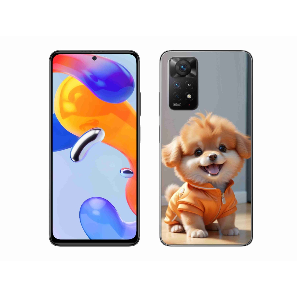 Gélový kryt mmCase na Xiaomi Redmi Note 11 Pro 4G/5G - roztomilý pomeranian v mikine