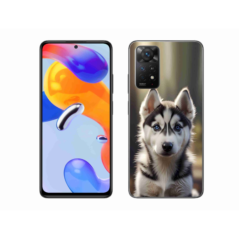 Gélový kryt mmCase na Xiaomi Redmi Note 11 Pro 4G/5G - roztomilý sibírsky husky