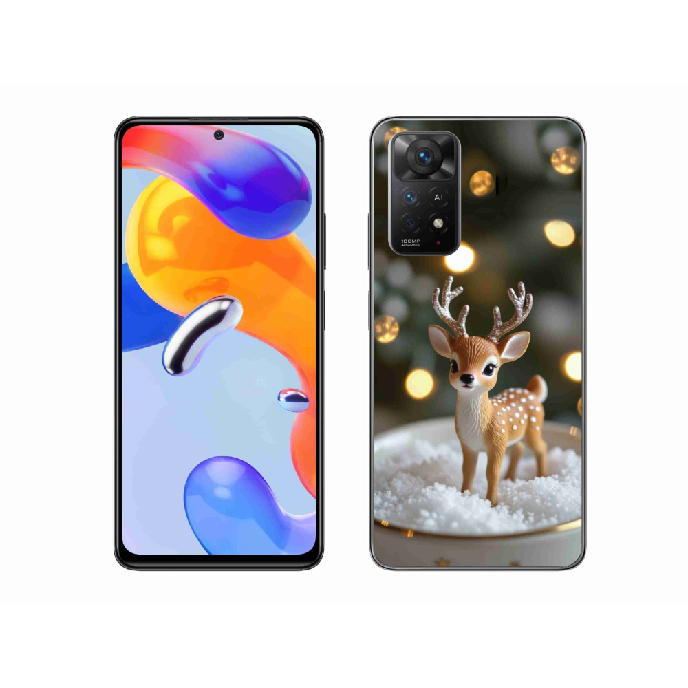 Gélový kryt mmCase na Xiaomi Redmi Note 11 Pro 4G/5G - roztomilý vianočný jeleň