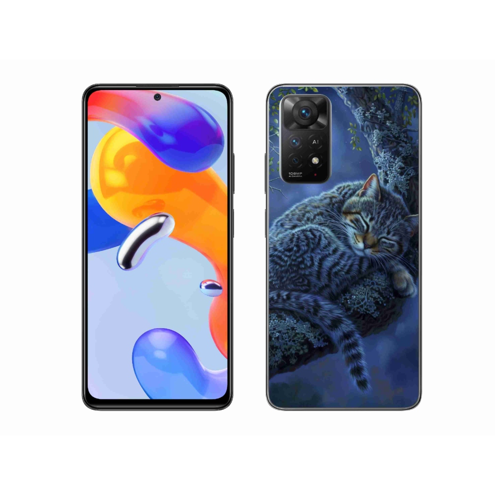 Gélový kryt mmCase na Xiaomi Redmi Note 11 Pro 4G/5G - spiaca mačka