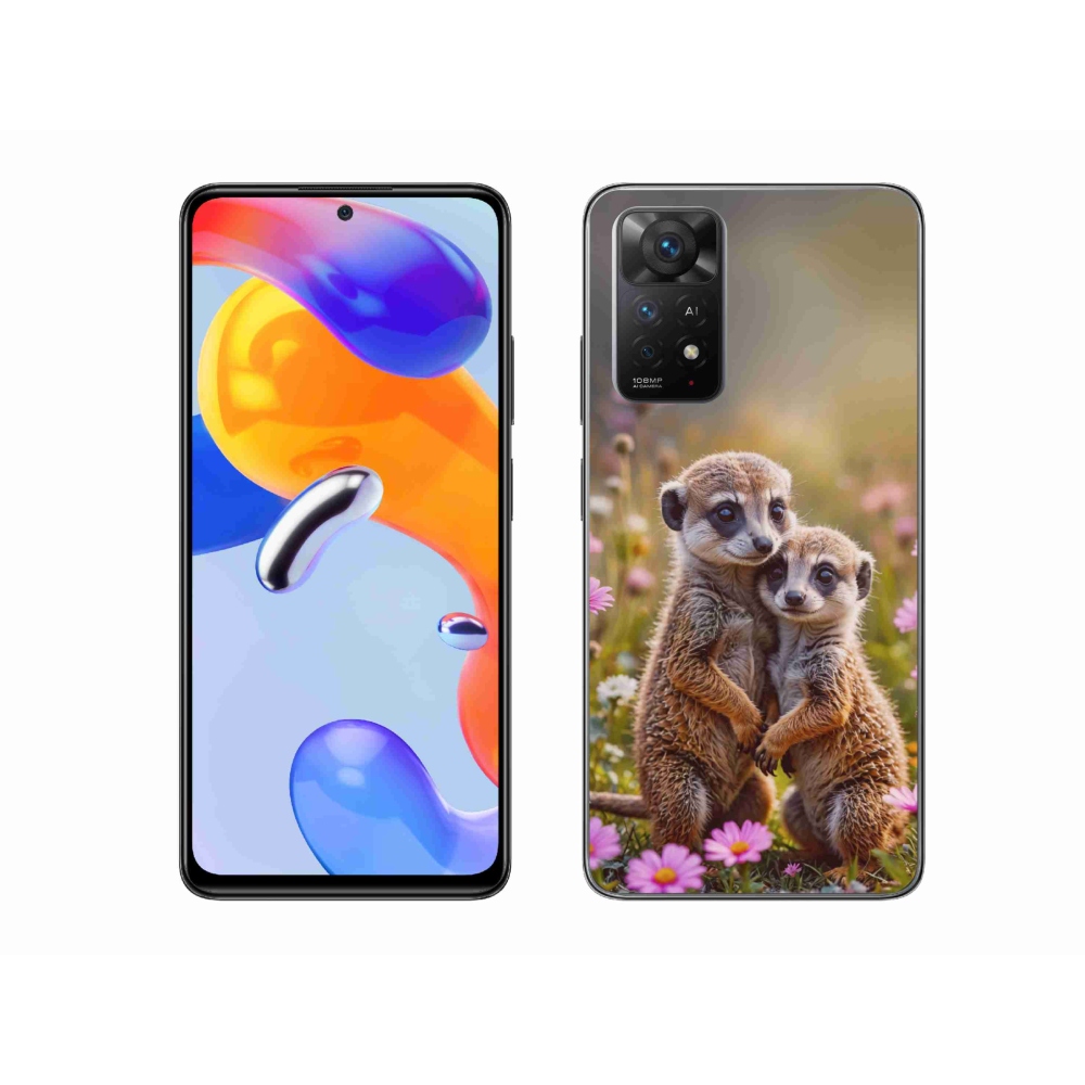 Gélový kryt mmCase na Xiaomi Redmi Note 11 Pro 4G/5G - surikatí duo
