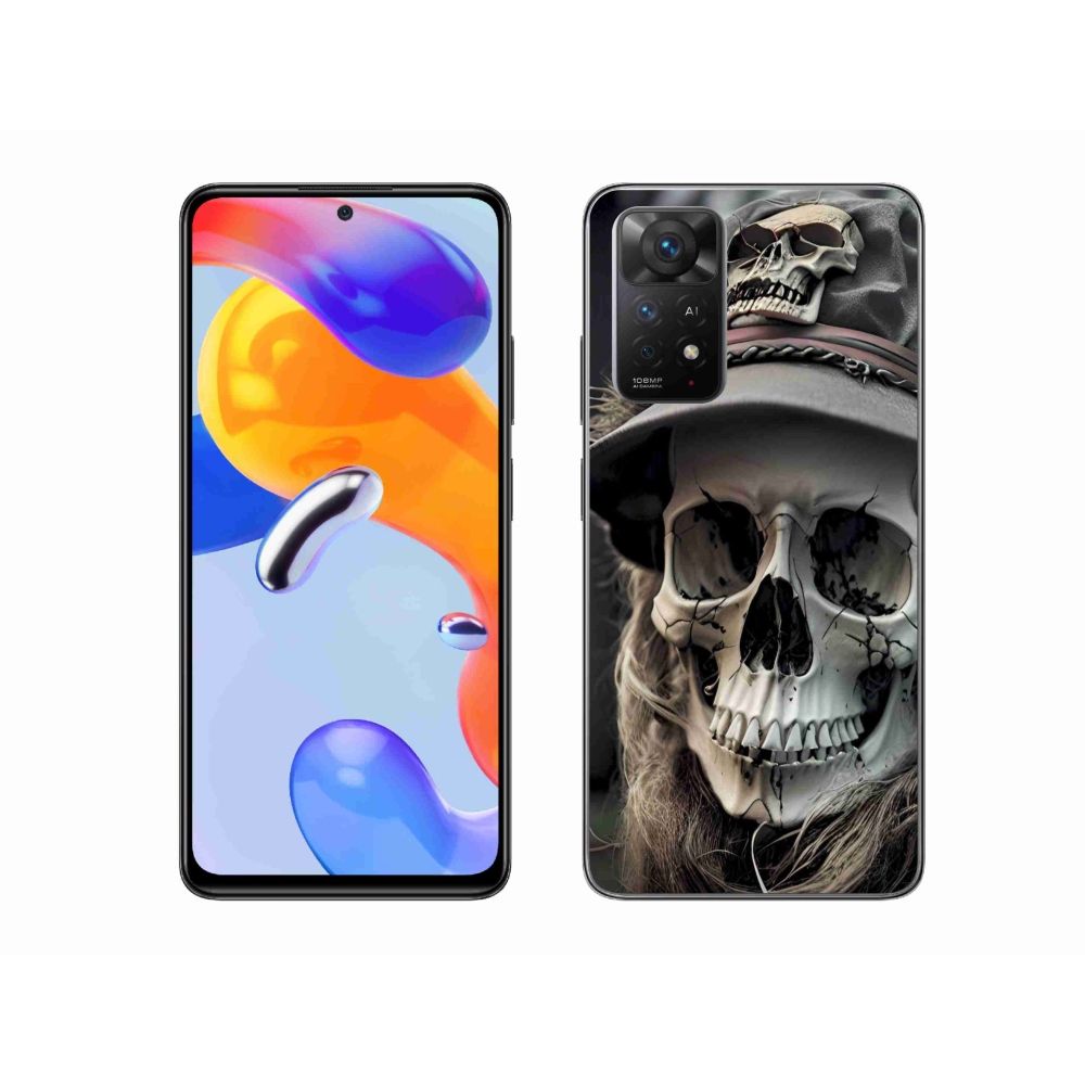 Gélový kryt mmCase na Xiaomi Redmi Note 11 Pro 4G/5G - temná lebka