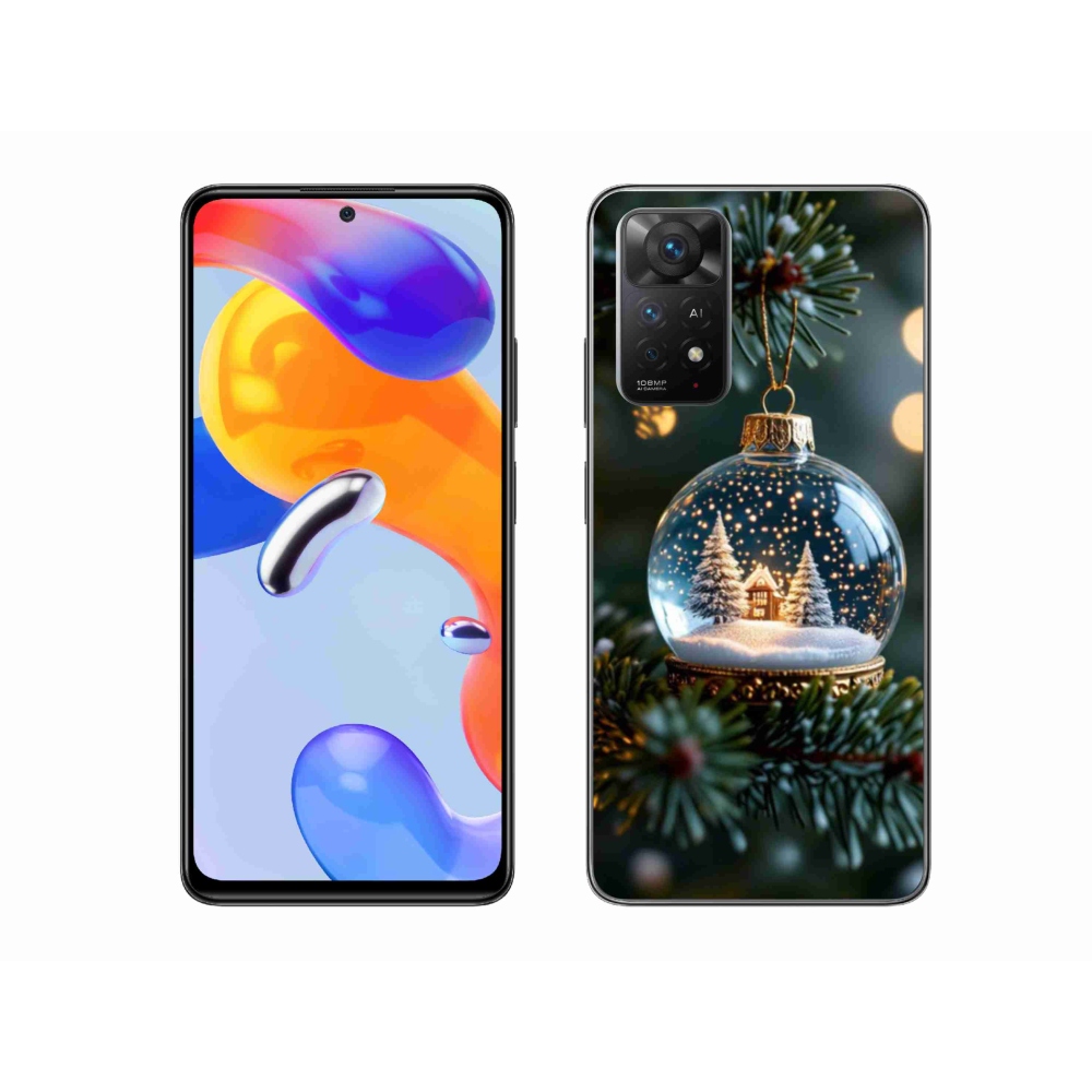 Gélový kryt mmCase na Xiaomi Redmi Note 11 Pre 4G/5G - vianočné gule 2