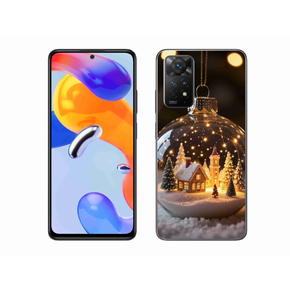 Gélový kryt mmCase na Xiaomi Redmi Note 11 Pre 4G/5G - vianočné gule 3