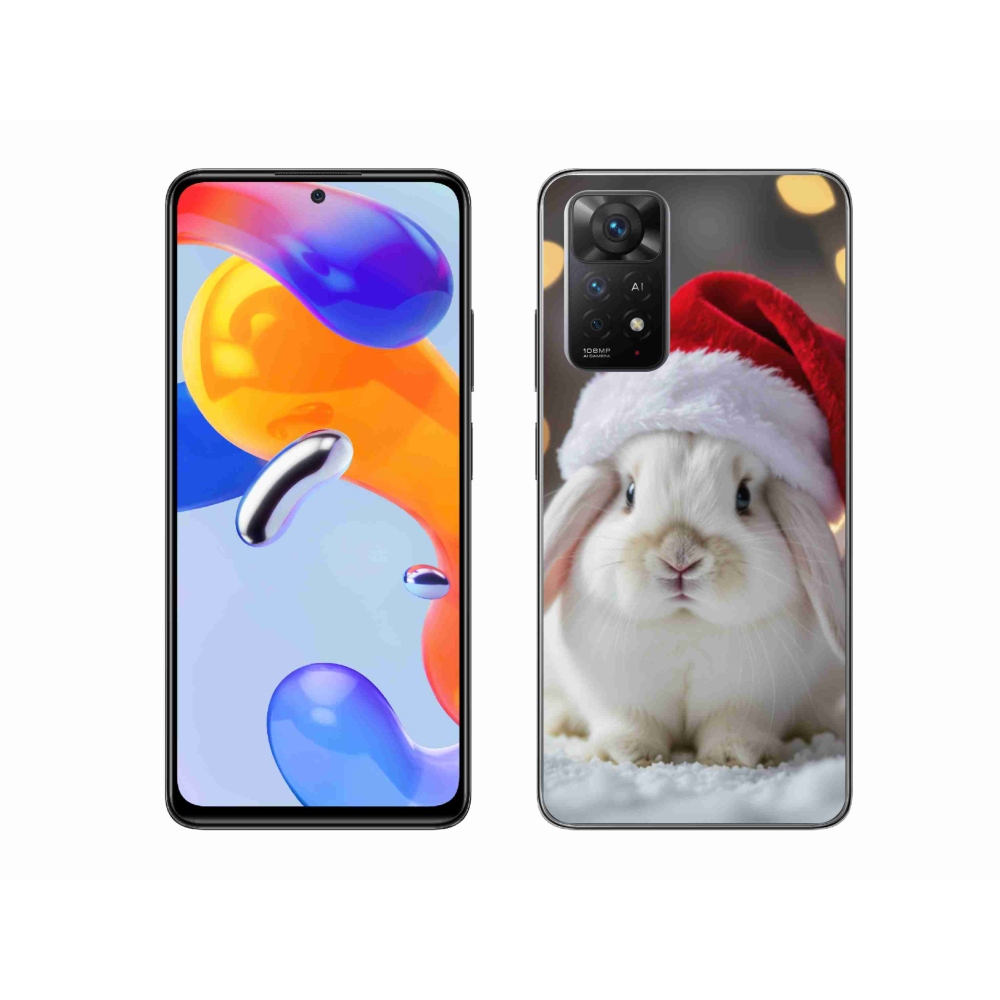 Gélový kryt mmCase na Xiaomi Redmi Note 11 Pre 4G/5G - vianočný králik