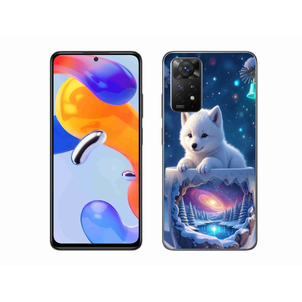 Gélový kryt mmCase na Xiaomi Redmi Note 11 Pre 4G/5G - vianočné šteňa