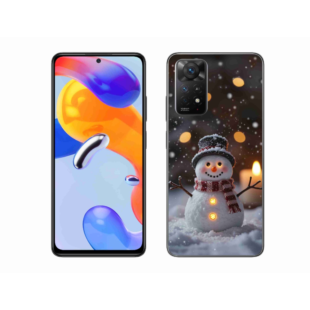 Gélový kryt mmCase na Xiaomi Redmi Note 11 Pro 4G/5G - veselý snehuliak