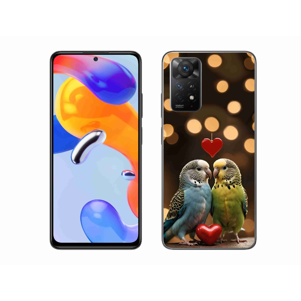 Gélový kryt mmCase na Xiaomi Redmi Note 11 Pro 4G/5G - zamilovaní papagáje