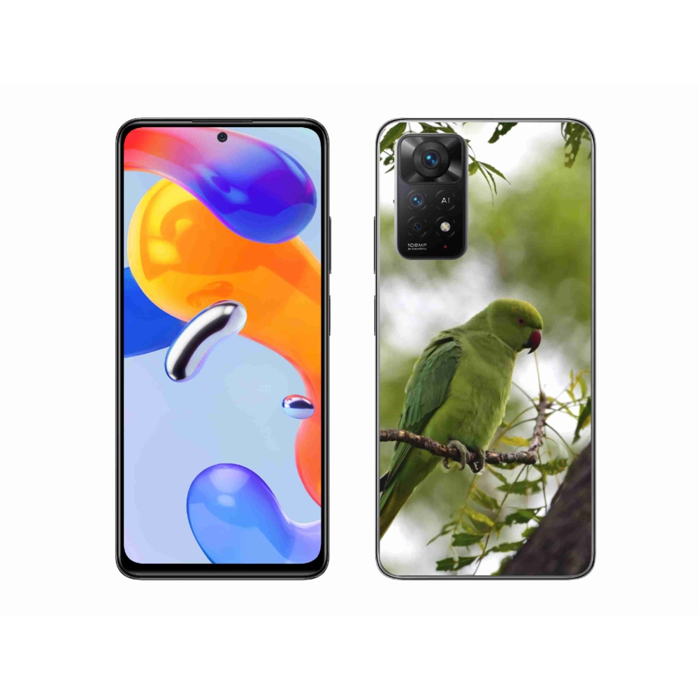 Gélový kryt mmCase na Xiaomi Redmi Note 11 Pre 4G/5G - zelený papagáj