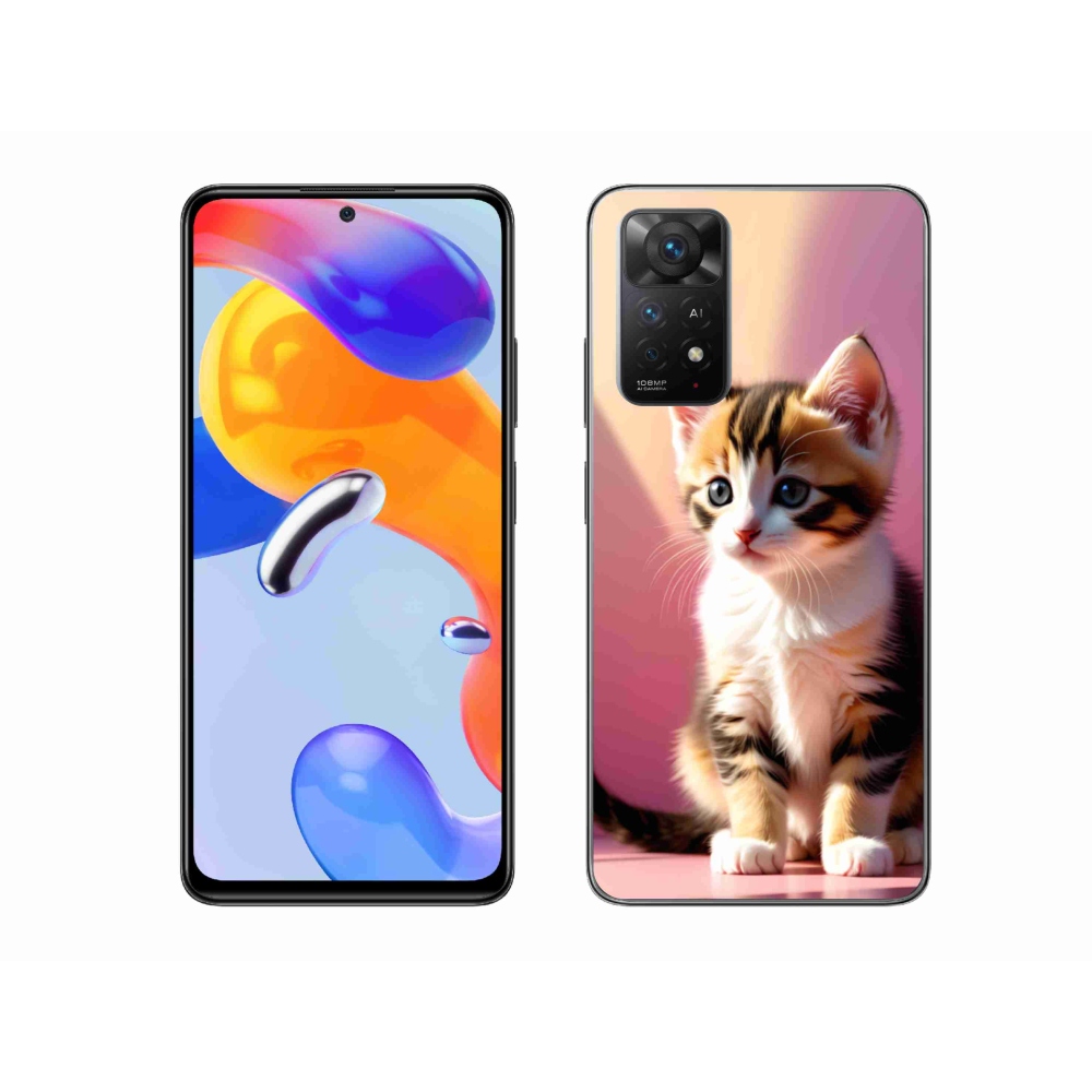Gélový kryt mmCase na Xiaomi Redmi Note 11 Pre 4G/5G - zvedavé mačiatko 2