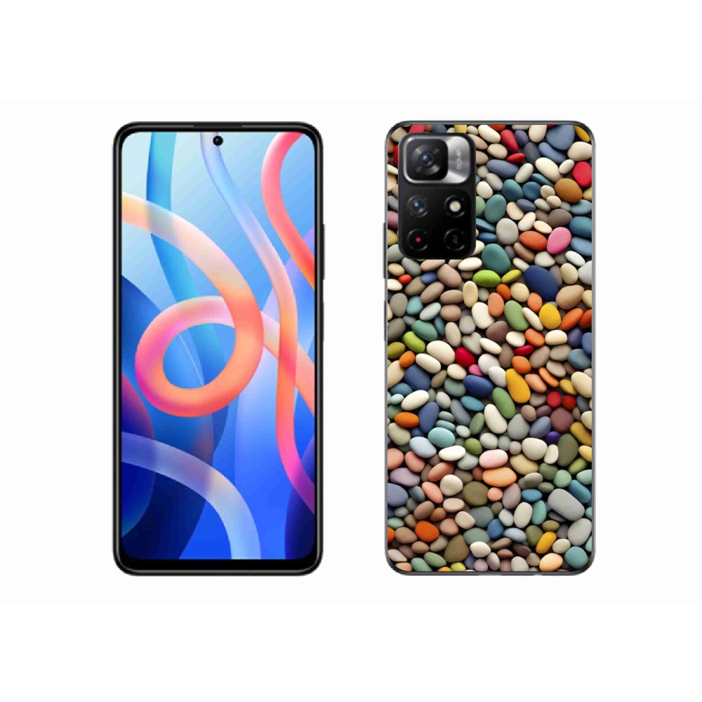 Gélový kryt mmCase na Xiaomi Redmi Note 11S 5G - farebné kamienky 2