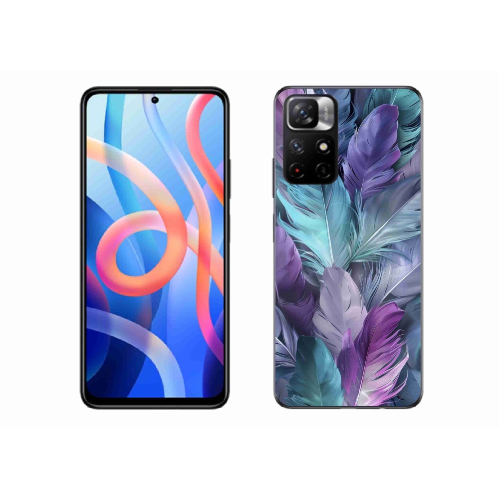 Gélový kryt mmCase na Xiaomi Redmi Note 11S 5G - farebné perie 2