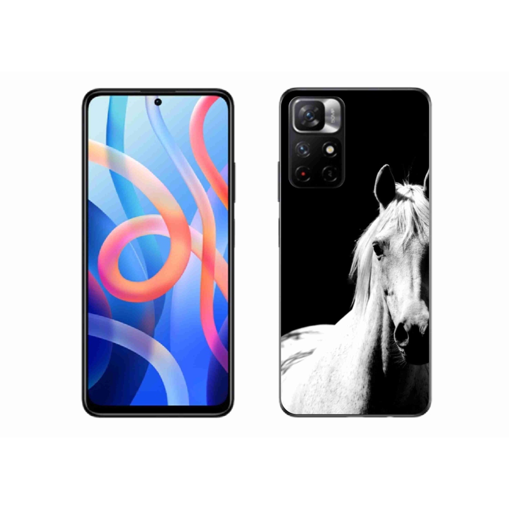 Gélový kryt mmCase na Xiaomi Redmi Note 11S 5G - biely kôň 5