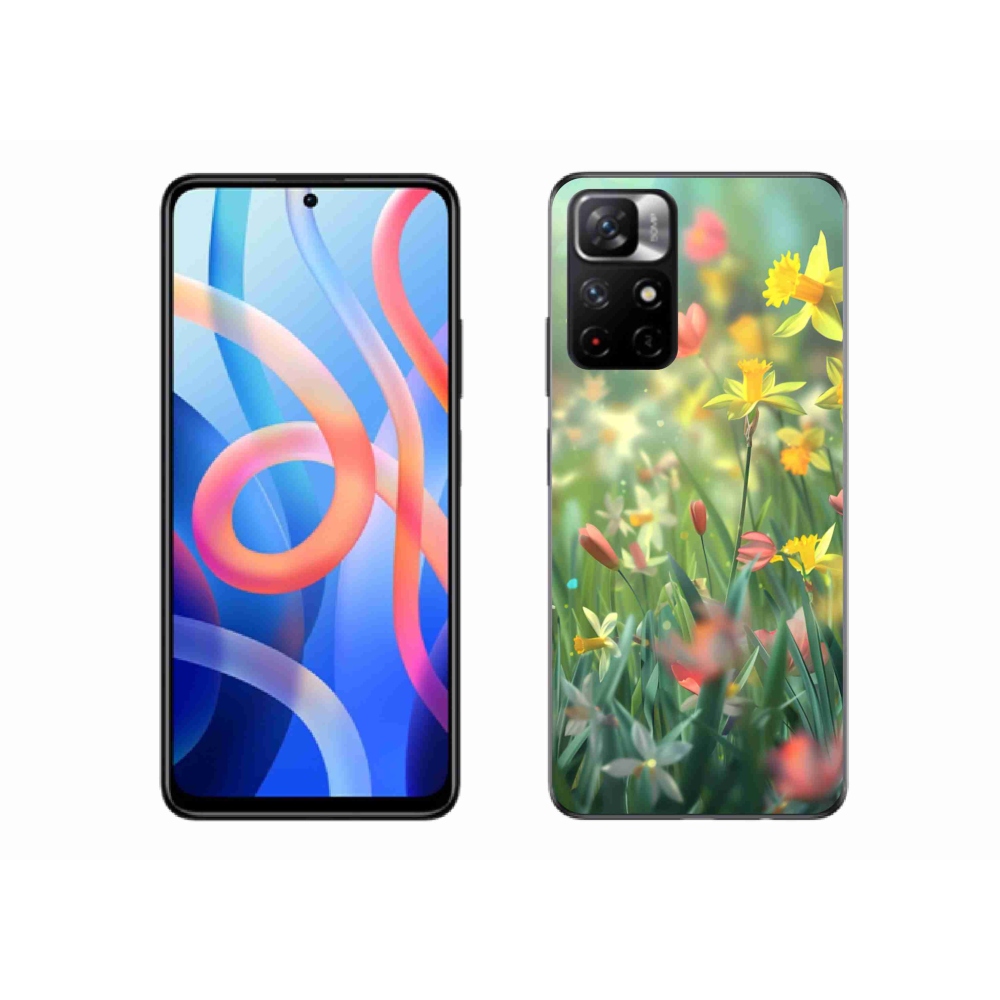 Gélový kryt mmCase na Xiaomi Redmi Note 11S 5G - jarné kvety