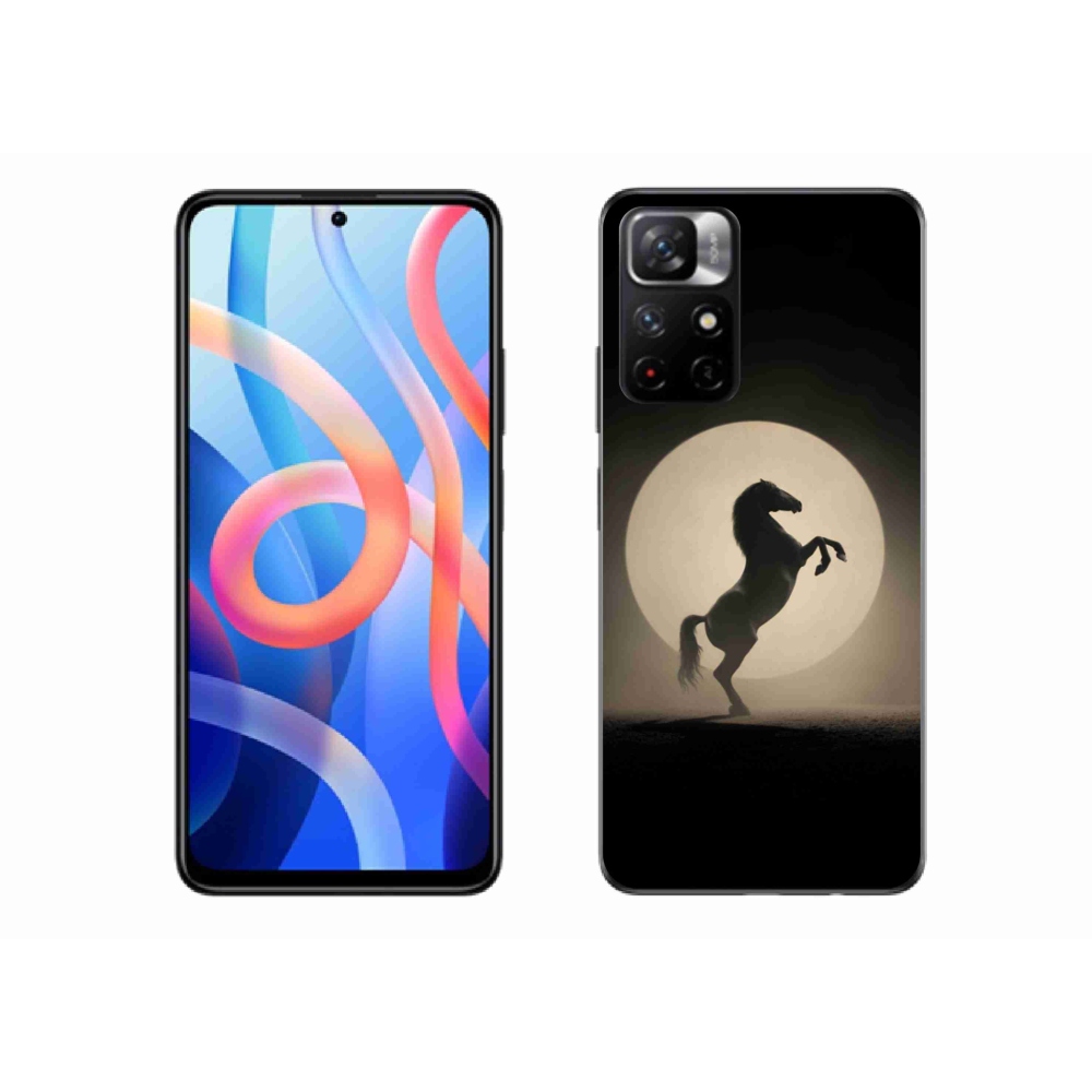 Gélový kryt mmCase na Xiaomi Redmi Note 11S 5G - kôň v siluete
