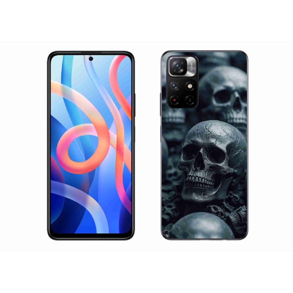 Gélový kryt mmCase na Xiaomi Redmi Note 11S 5G - lebka 2
