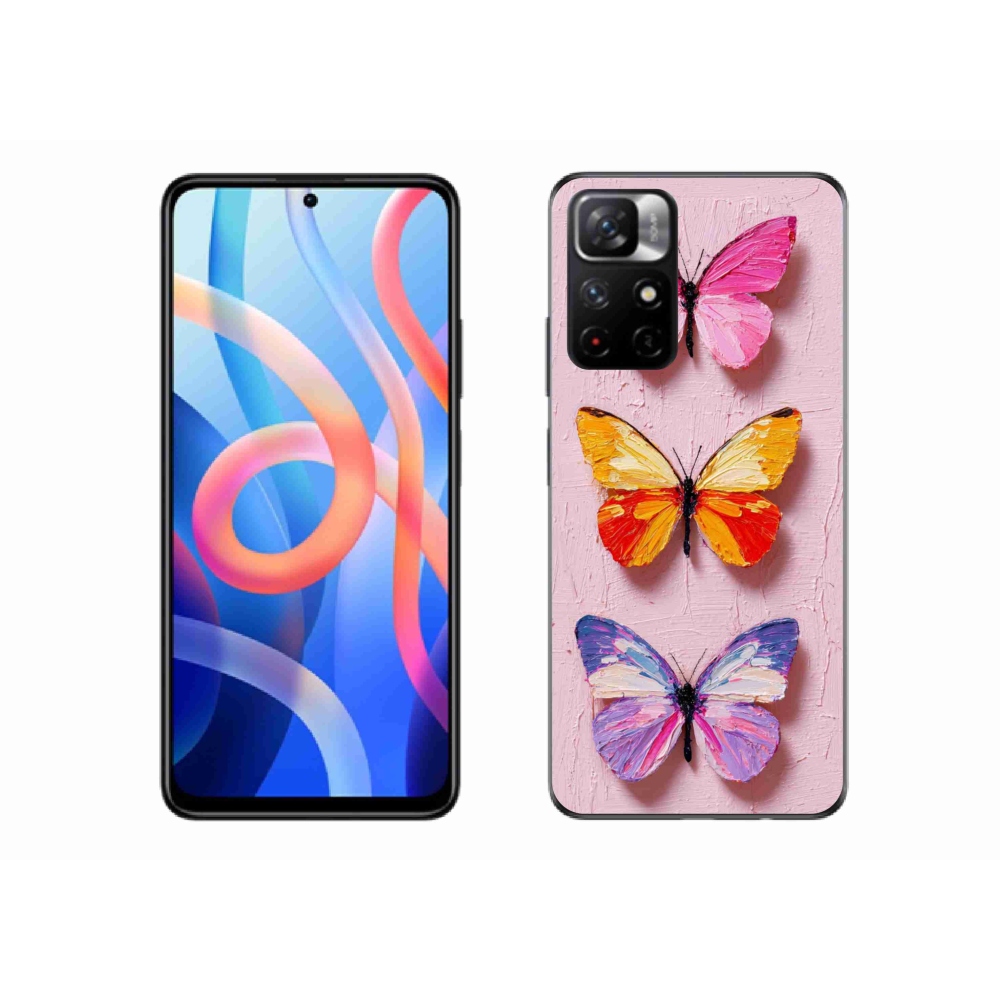 Gélový kryt mmCase na Xiaomi Redmi Note 11S 5G - motýlia trojica