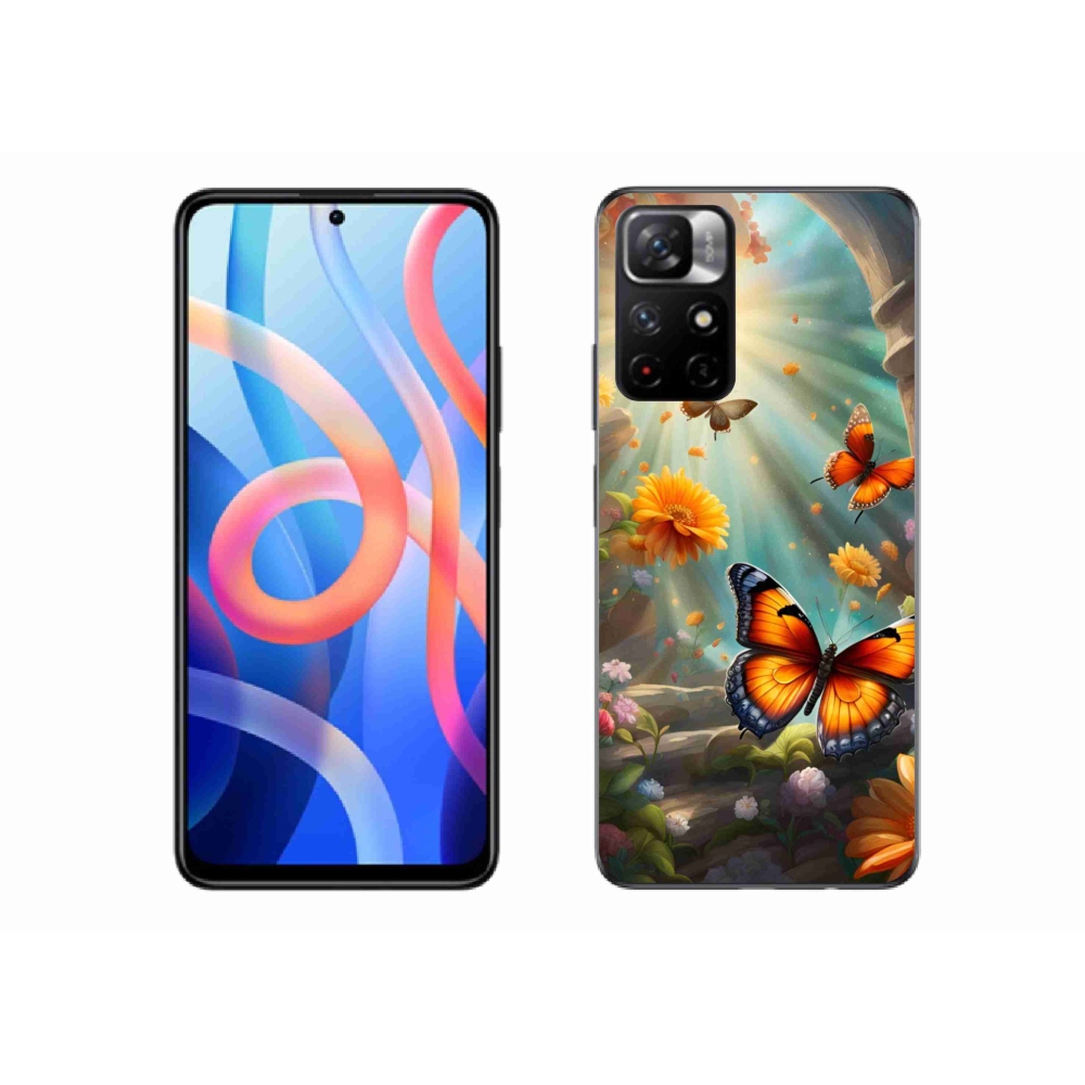 Gélový kryt mmCase na Xiaomi Redmi Note 11S 5G - motýlia záhrada 2