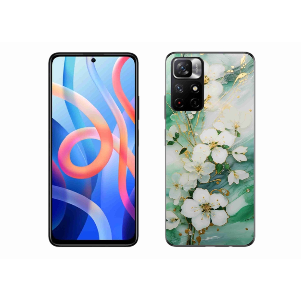 Gélový kryt mmCase na Xiaomi Redmi Note 11S 5G - nežné kvety