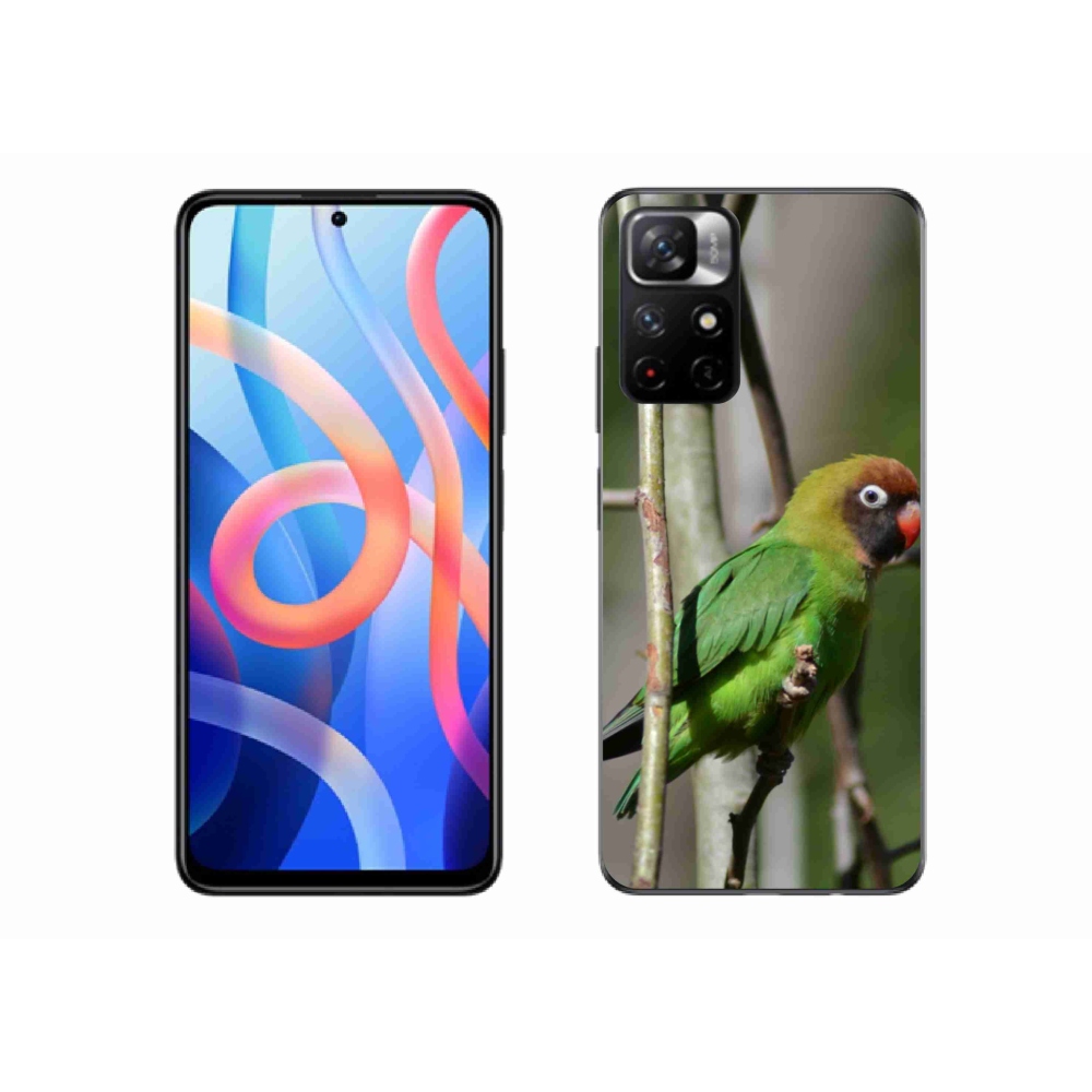 Gélový kryt mmCase na Xiaomi Redmi Note 11S 5G - papagáj agapornis