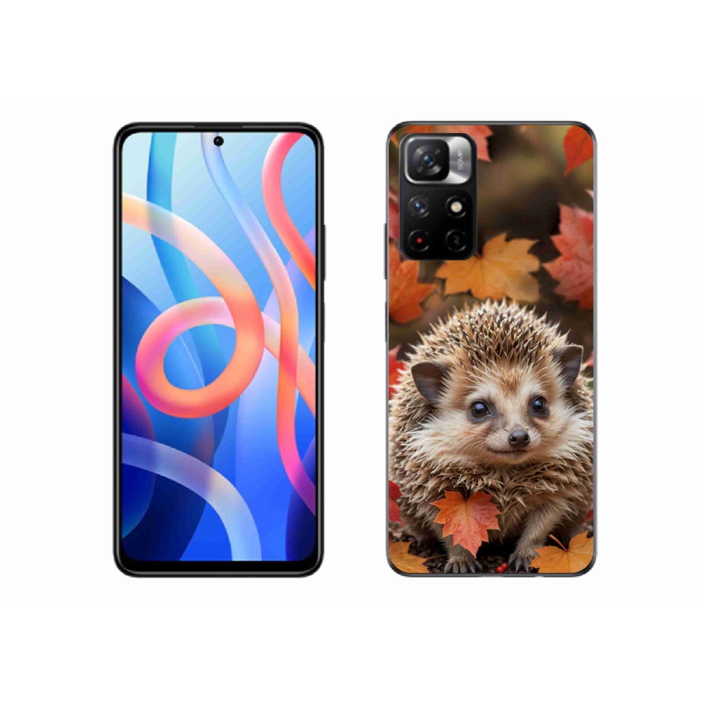 Gélový kryt mmCase na Xiaomi Redmi Note 11S 5G/Poco M4 Pro 5G - ježko v lístia