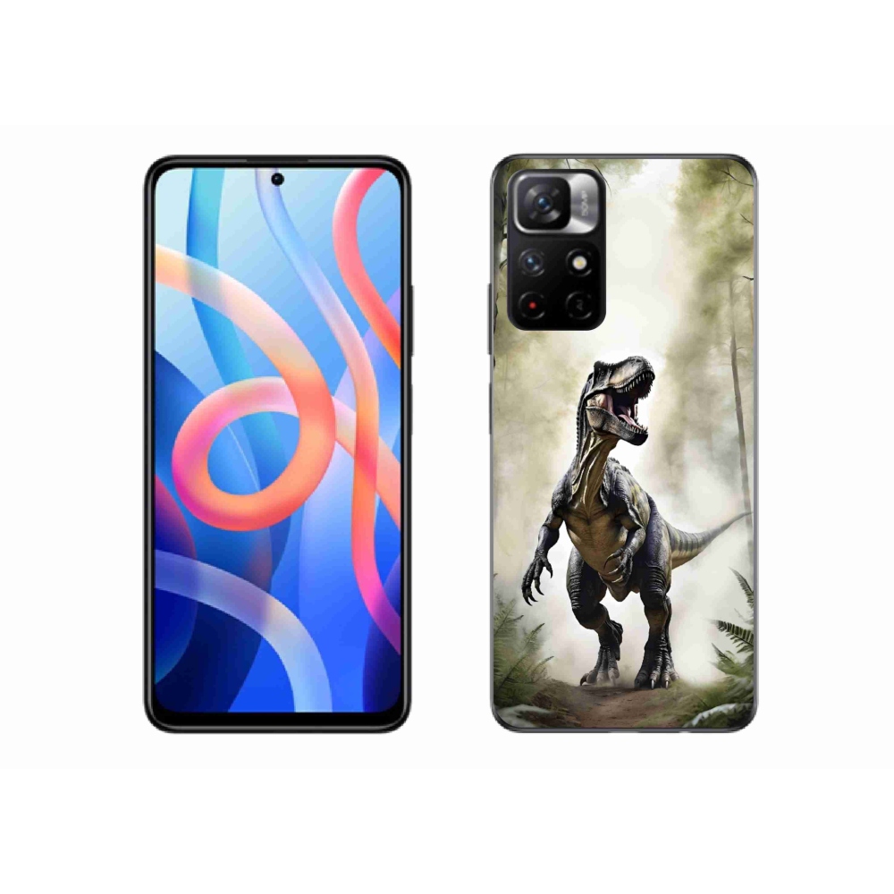 Gélový kryt mmCase na Xiaomi Redmi Note 11S 5G/Poco M4 Pro 5G - naštvaný T-Rex