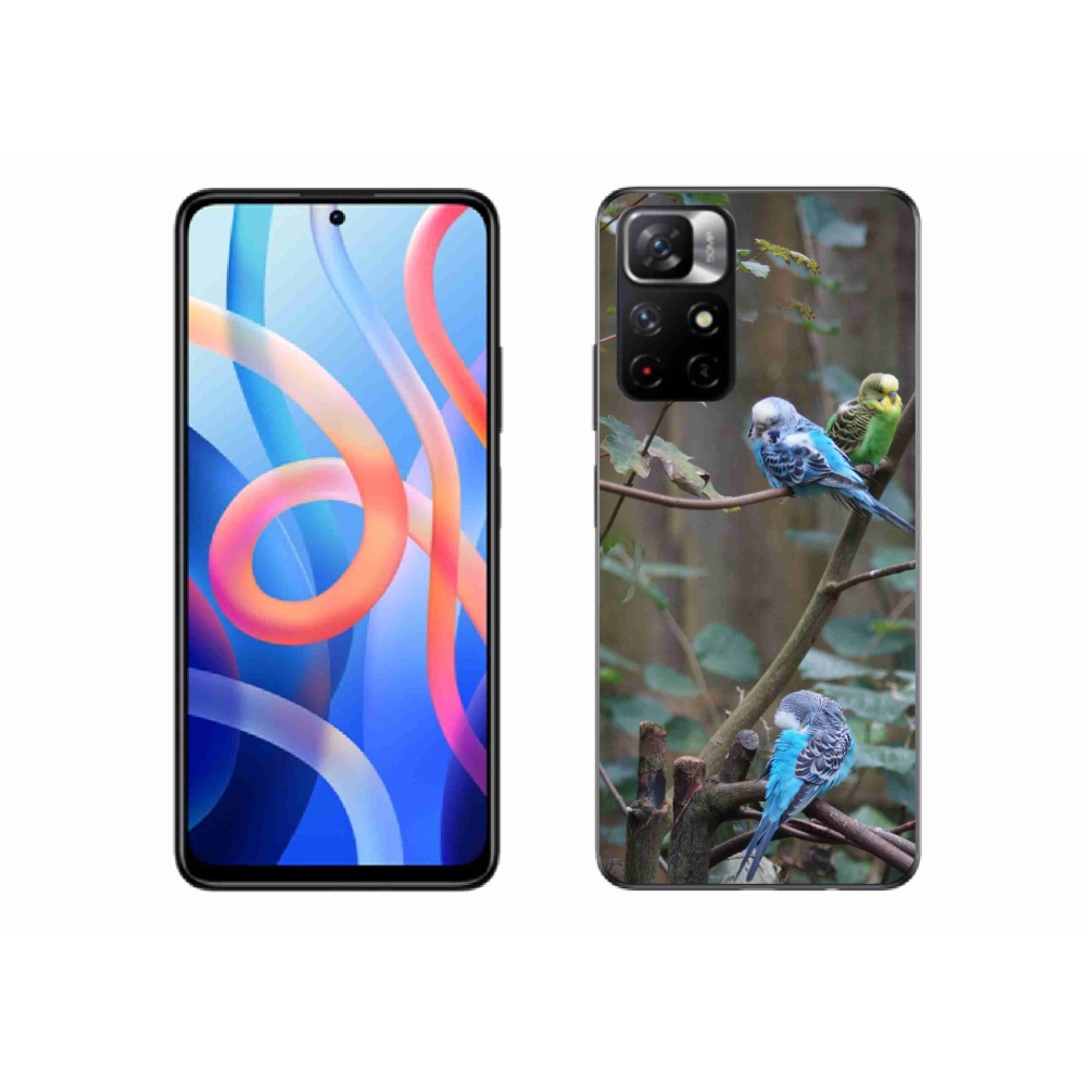 Gélový kryt mmCase na Xiaomi Redmi Note 11S 5G/Poco M4 Pro 5G - papagáje na vetve