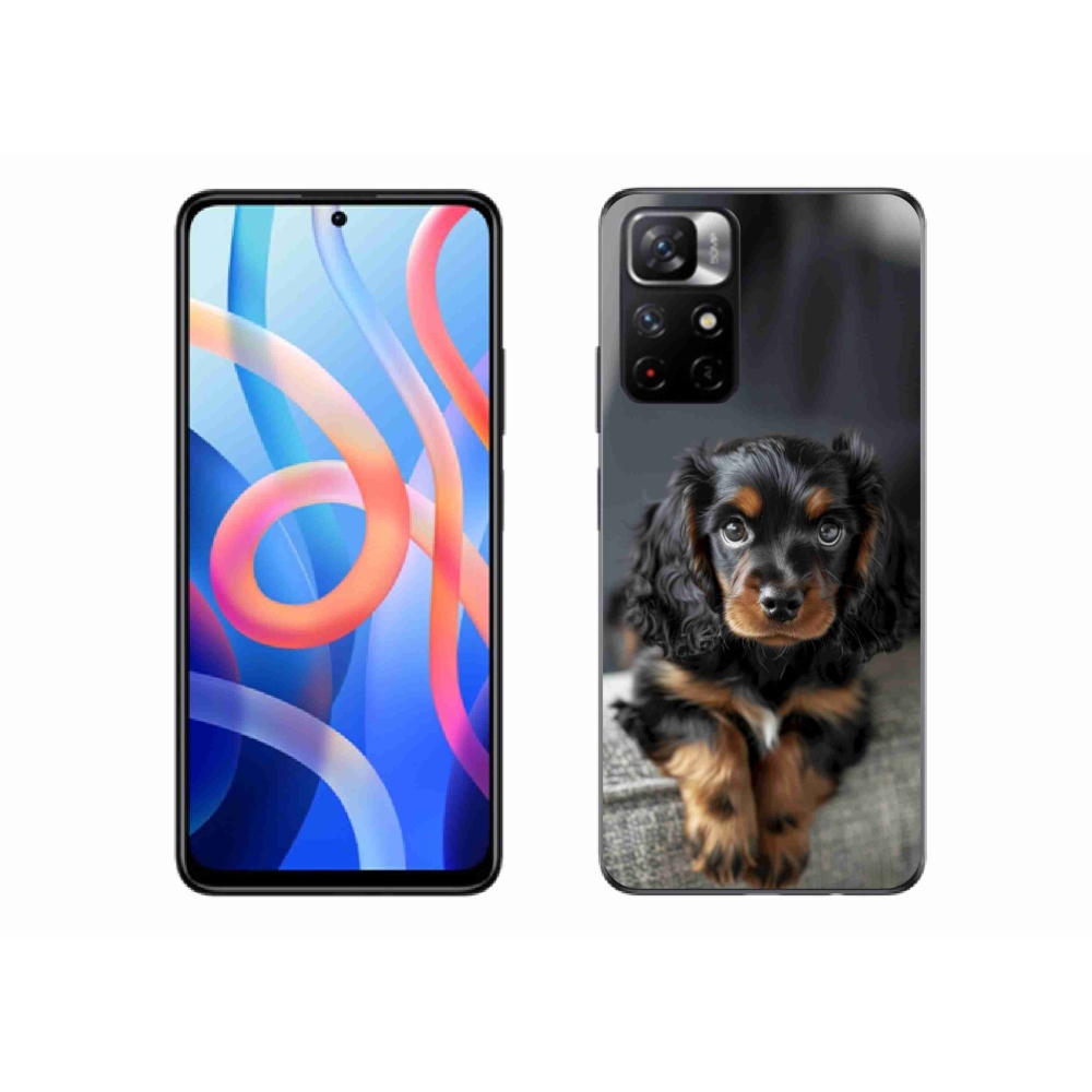 Gélový kryt mmCase na Xiaomi Redmi Note 11S 5G/Poco M4 Pro 5G - roztomilý dlhosrstý jazvečík
