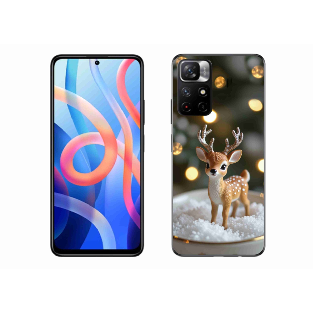 Gélový kryt mmCase na Xiaomi Redmi Note 11S 5G/Poco M4 Pro 5G - roztomilý vianočný jeleň
