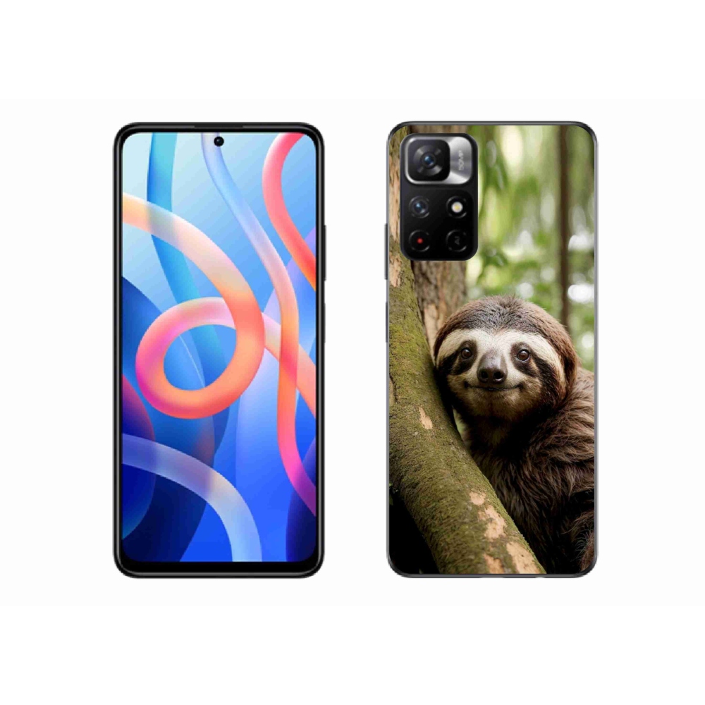Gélový kryt mmCase na Xiaomi Redmi Note 11S 5G/Poco M4 Pro 5G - usmievavý leňochod