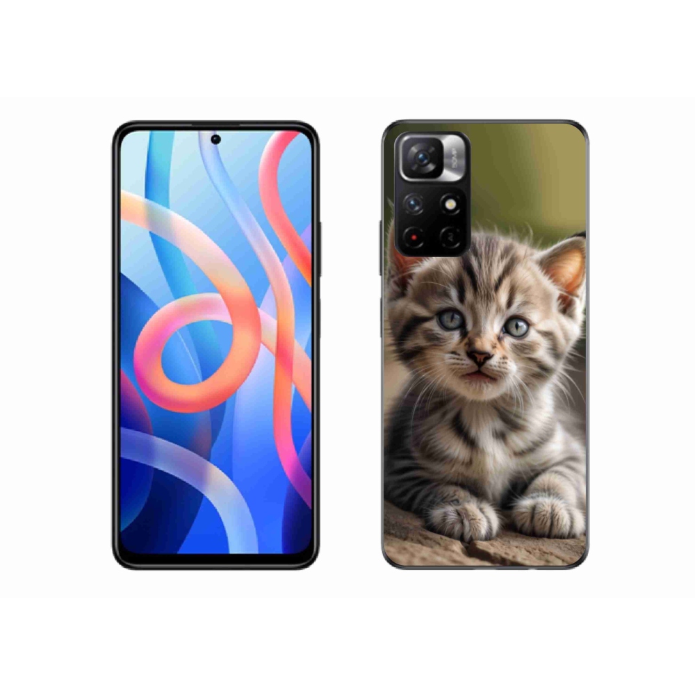 Gélový kryt mmCase na Xiaomi Redmi Note 11S 5G - roztomilé mačiatko 9