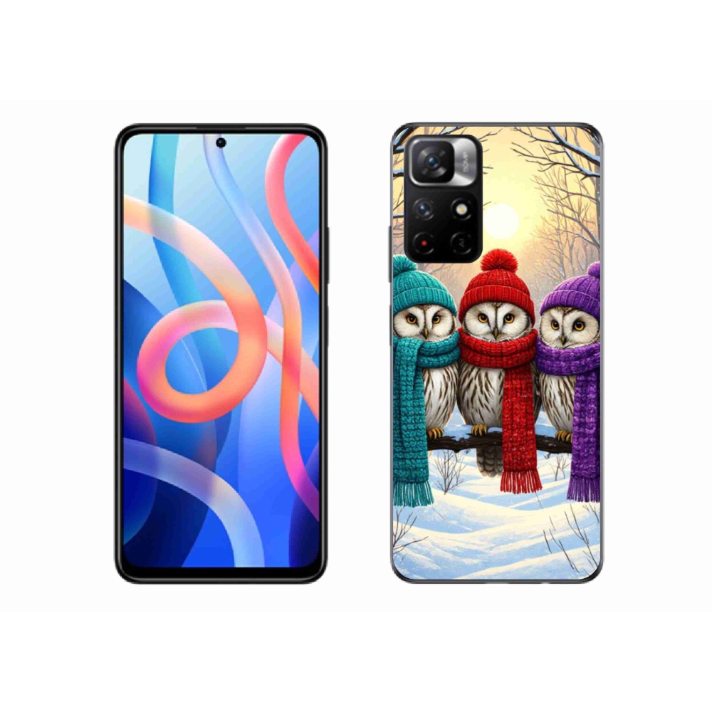 Gélový kryt mmCase na Xiaomi Redmi Note 11S 5G - soví priatelia