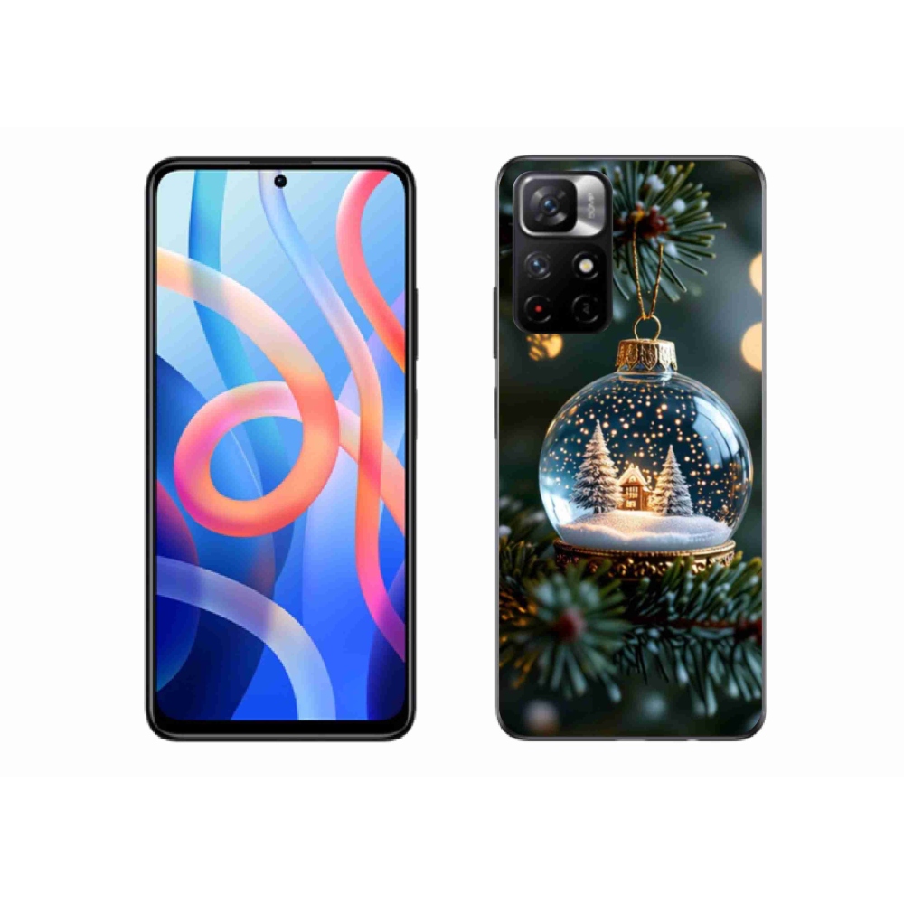 Gélový kryt mmCase na Xiaomi Redmi Note 11S 5G - vianočné gule 2