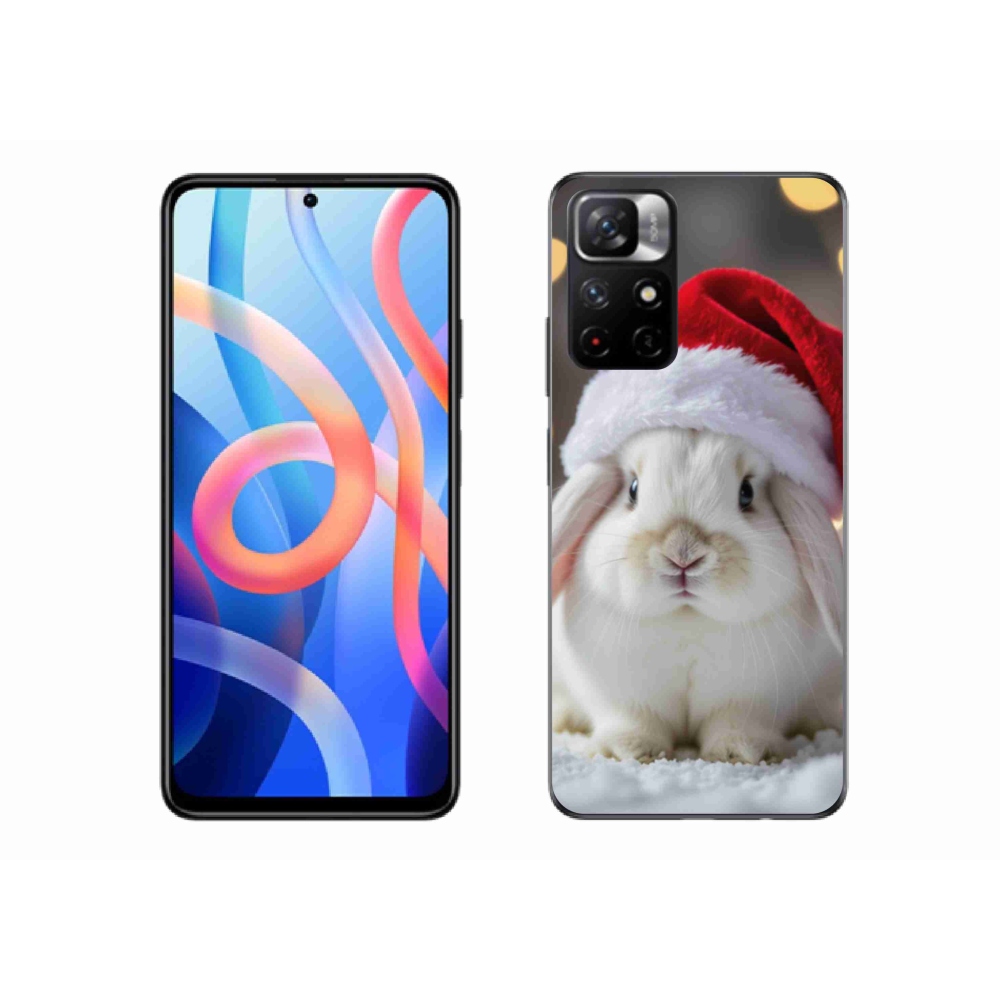 Gélový kryt mmCase na Xiaomi Redmi Note 11S 5G - vianočný králik