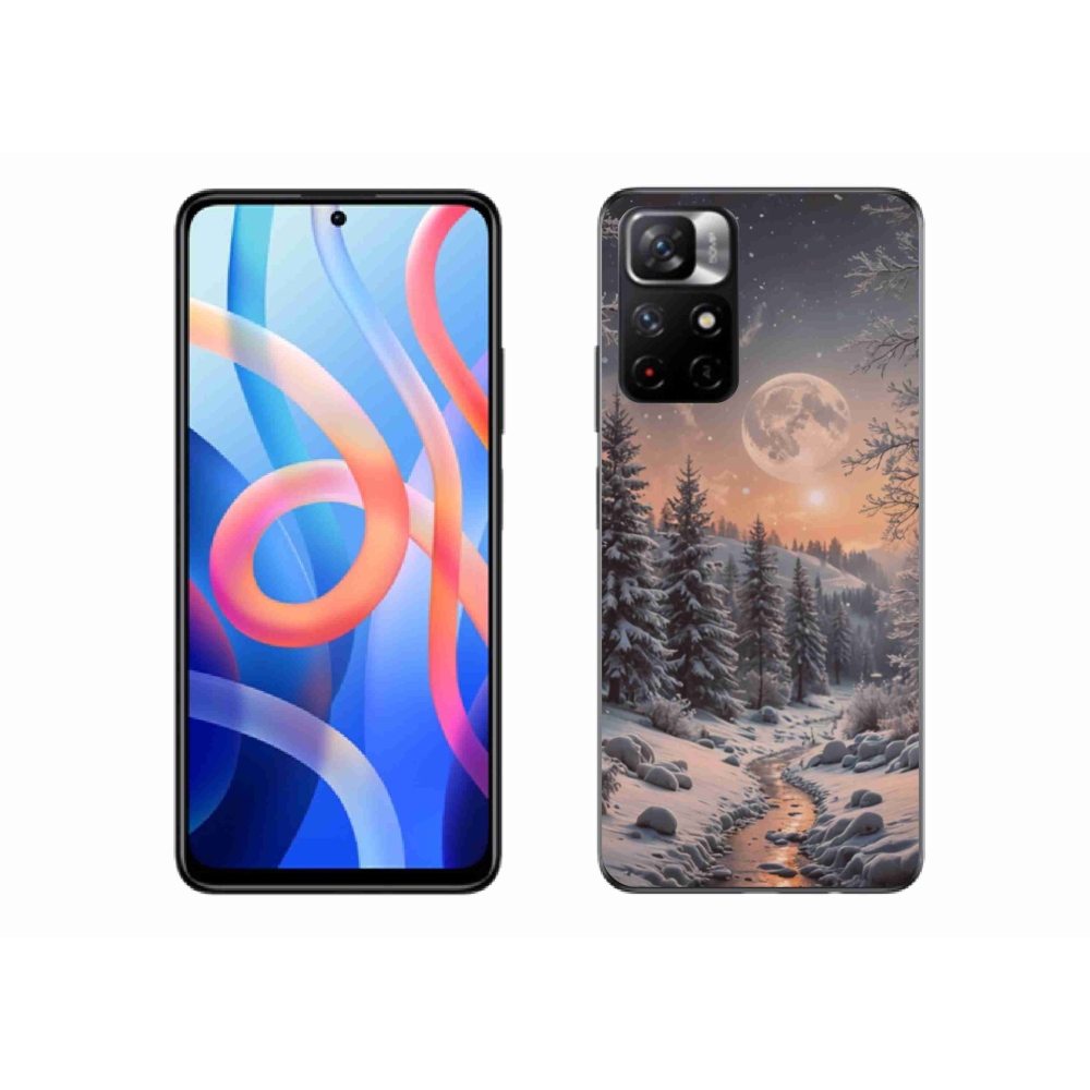 Gélový kryt mmCase na Xiaomi Redmi Note 11S 5G - zimná krajina 2