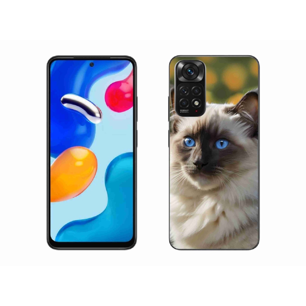 Gélový kryt mmCase na Xiaomi Redmi Note 11S - biely ragdoll