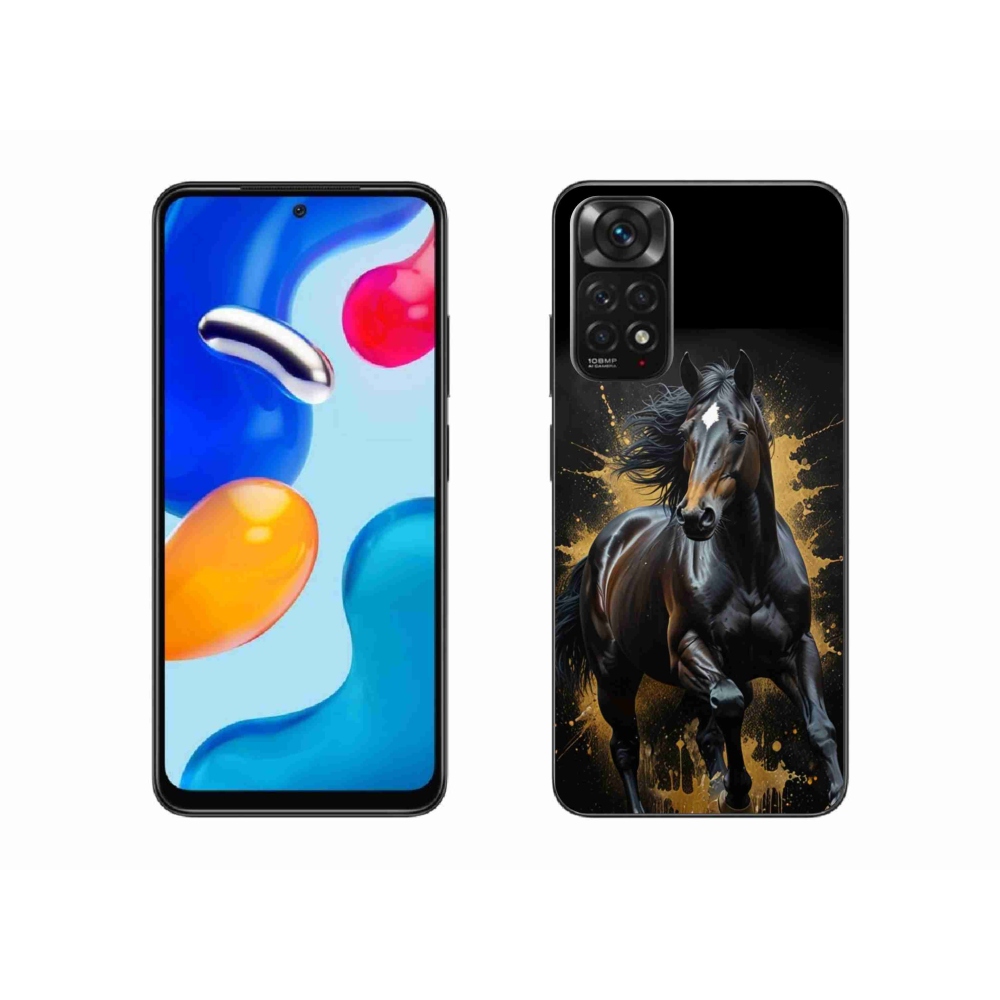 Gélový kryt mmCase na Xiaomi Redmi Note 11S - elegantný čierny žrebec