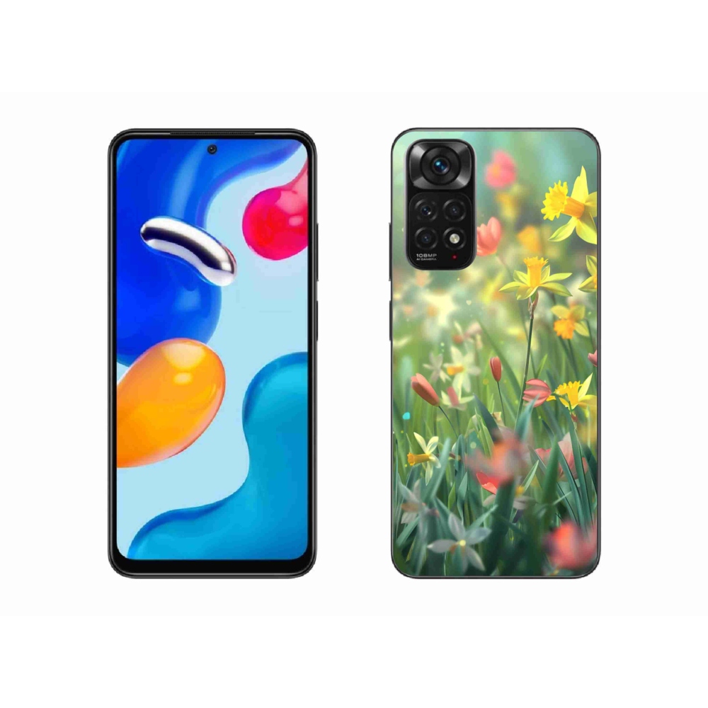Gélový kryt mmCase na Xiaomi Redmi Note 11S - jarné kvety