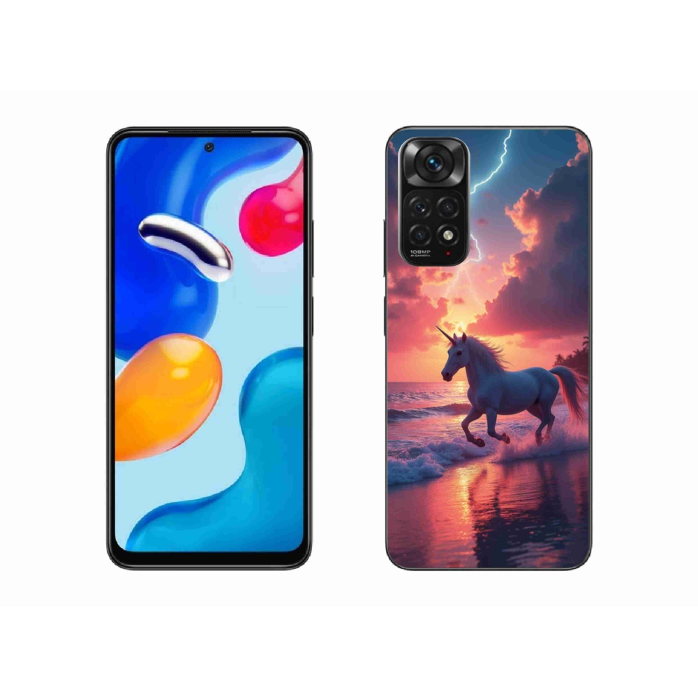 Gélový kryt mmCase na Xiaomi Redmi Note 11S - jednorožec na pláži