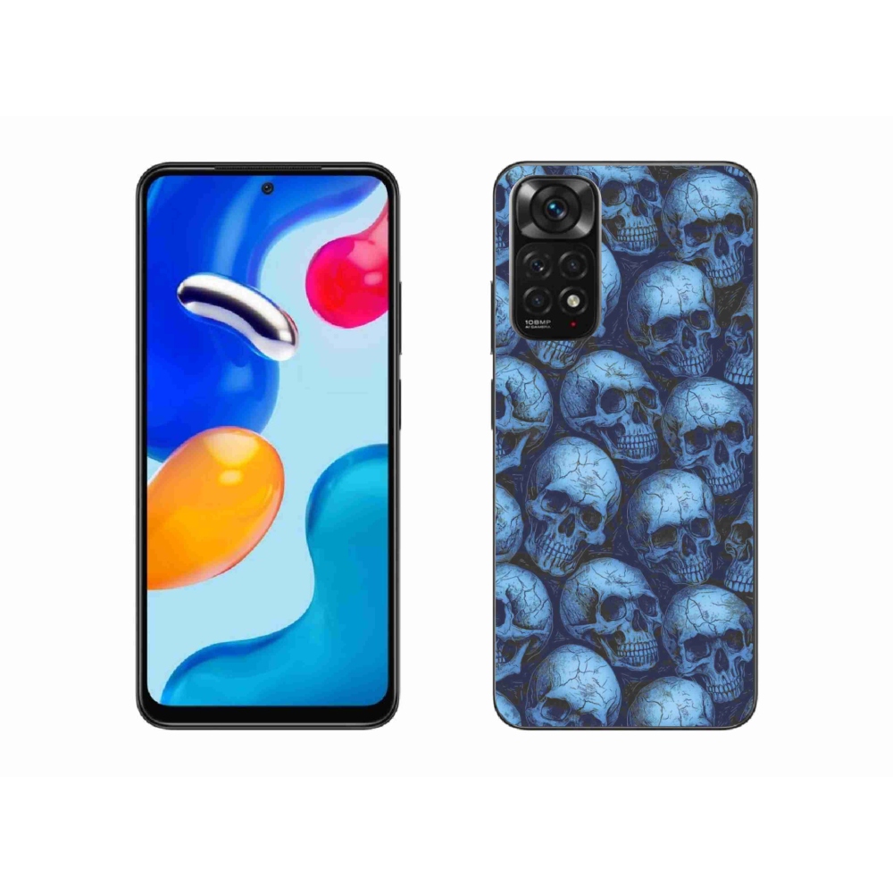 Gélový kryt mmCase na Xiaomi Redmi Note 11S - lebky