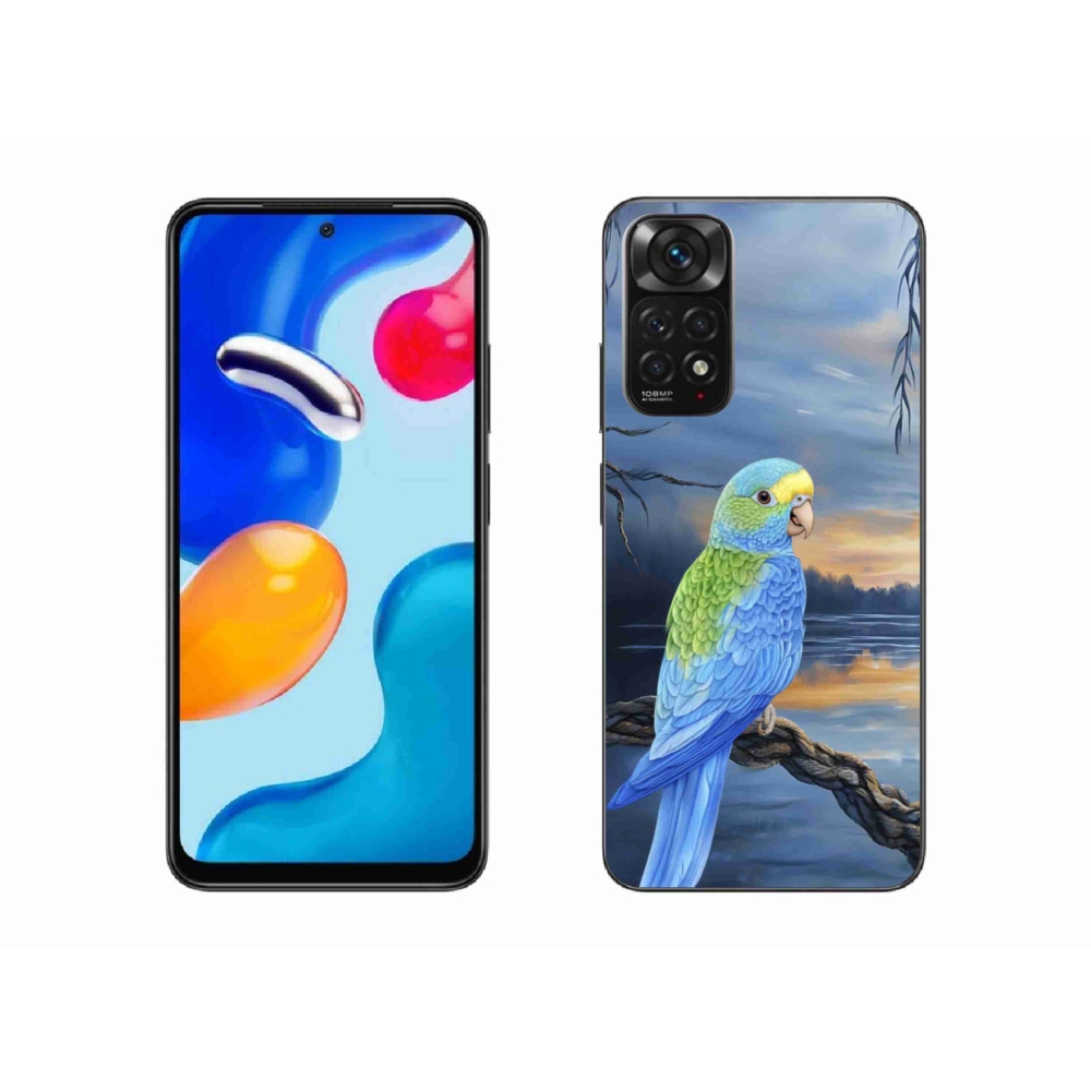 Gélový kryt mmCase na Xiaomi Redmi Note 11S - modrý papagáj