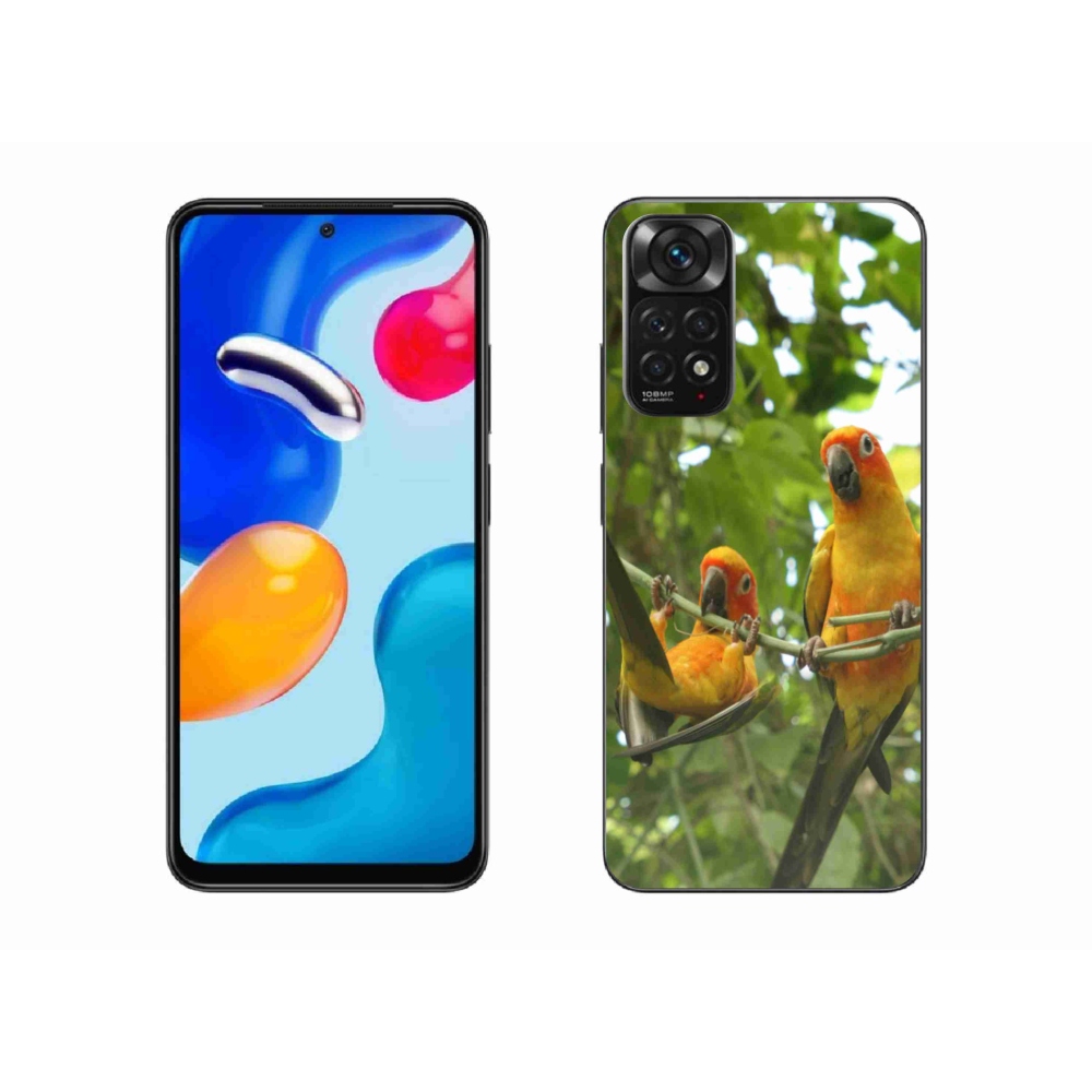 Gélový kryt mmCase na Xiaomi Redmi Note 11S - papagáje aratingy