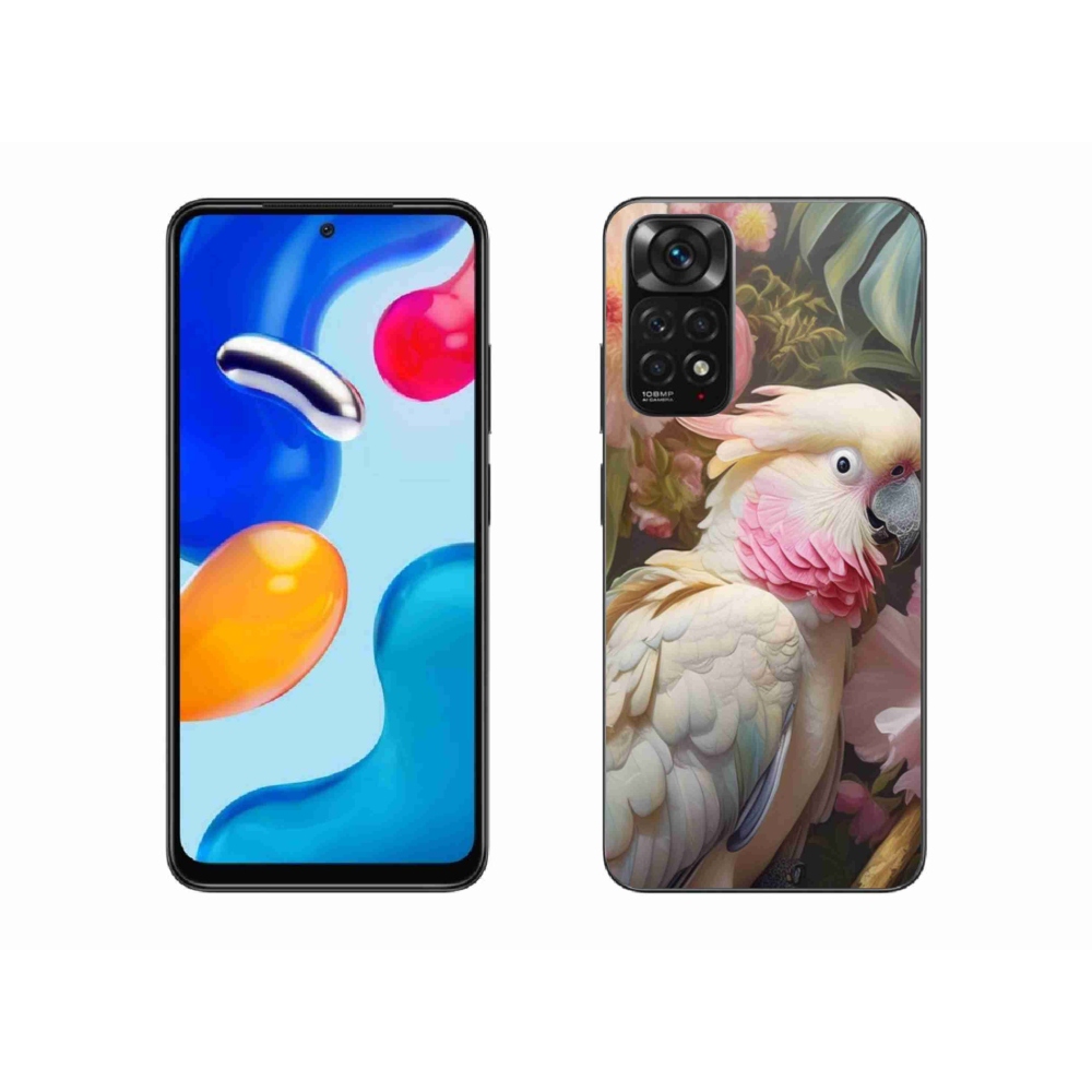 Gélový kryt mmCase na Xiaomi Redmi Note 11S - papagáj kakadu ružový 2